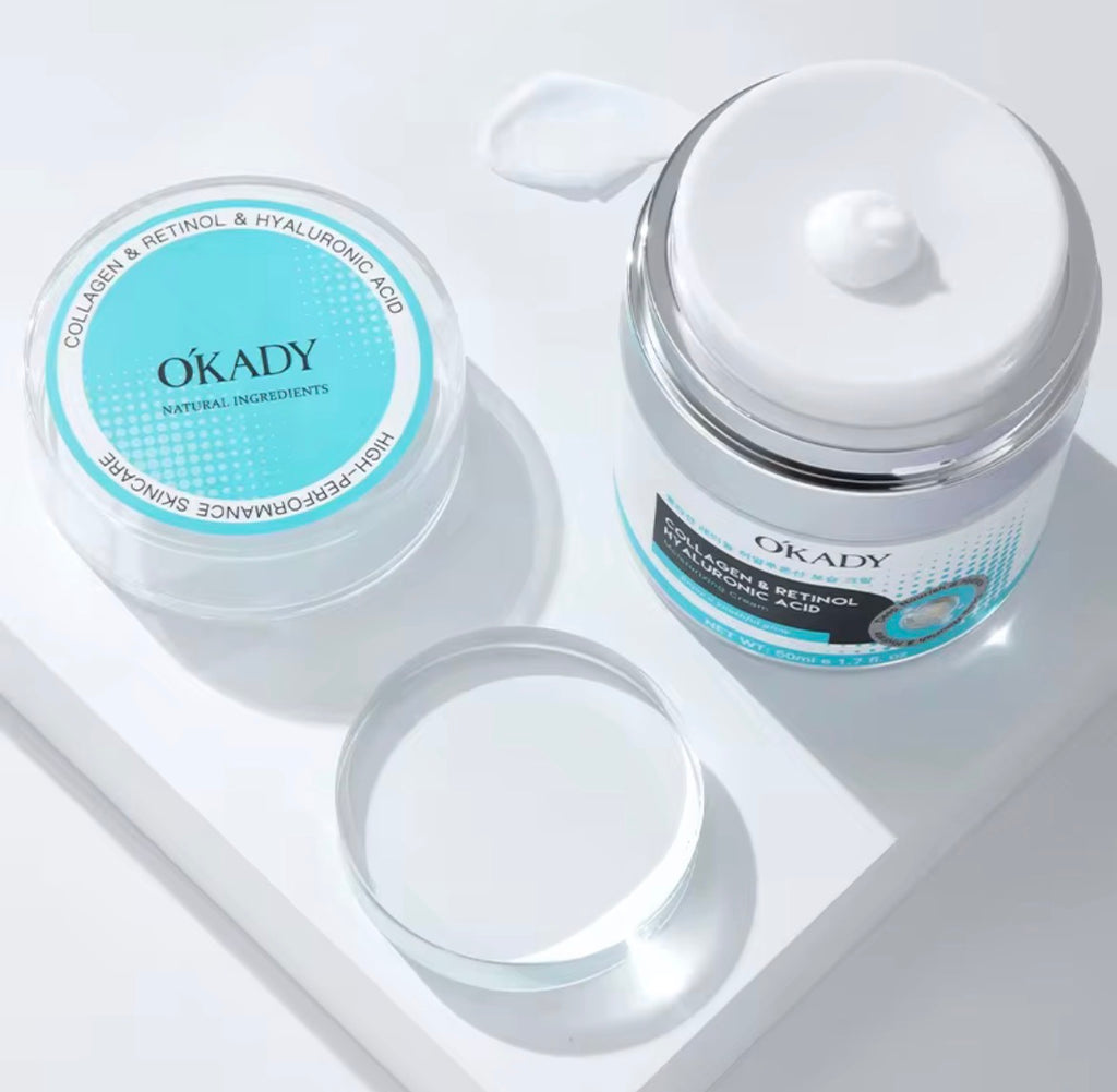 OKADY korean style beauty smoothing hydrating collagen & Retinol Hyaluronic acid cream