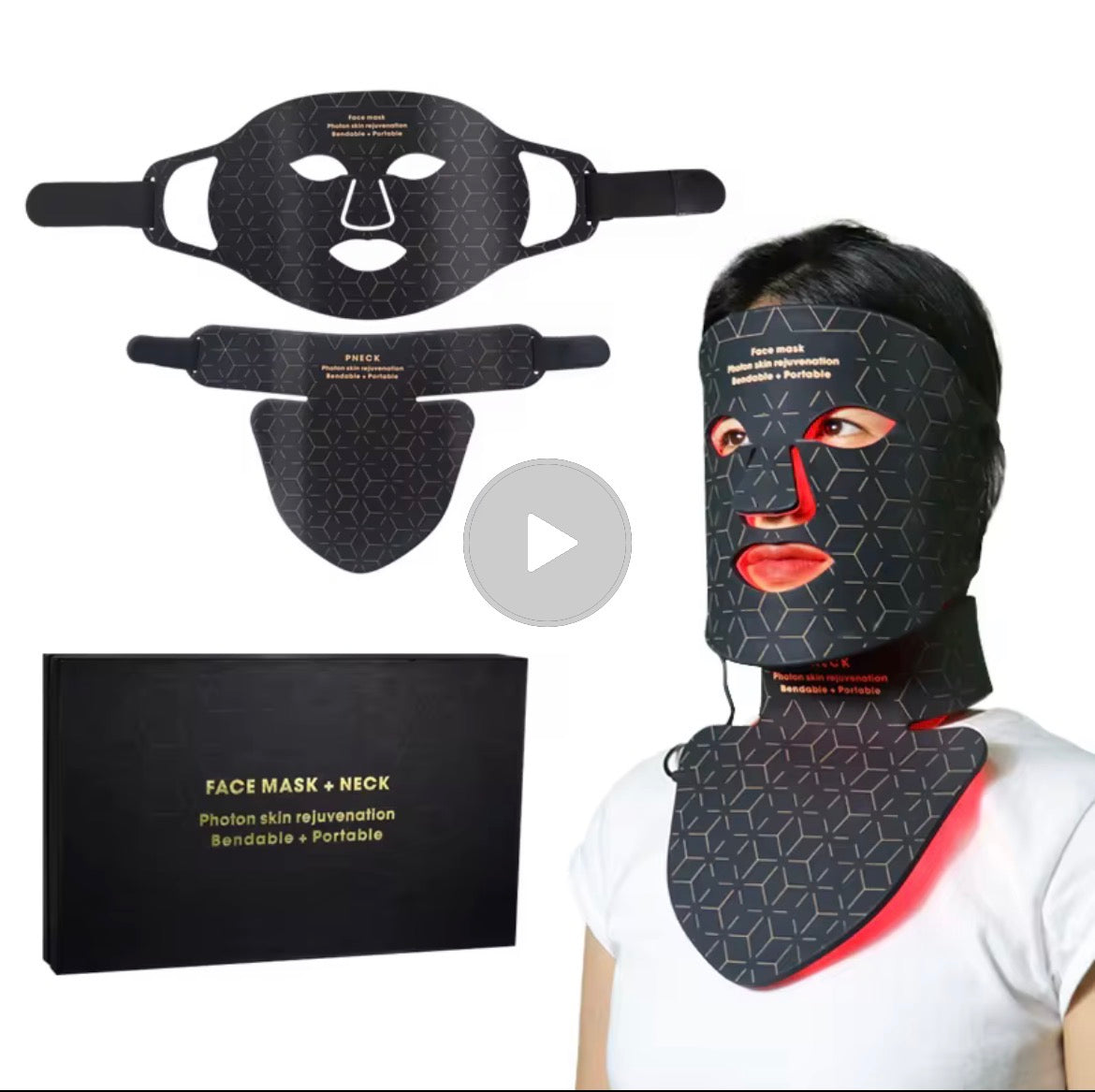 Anti aging Led face mask skin rejuvenation therapy