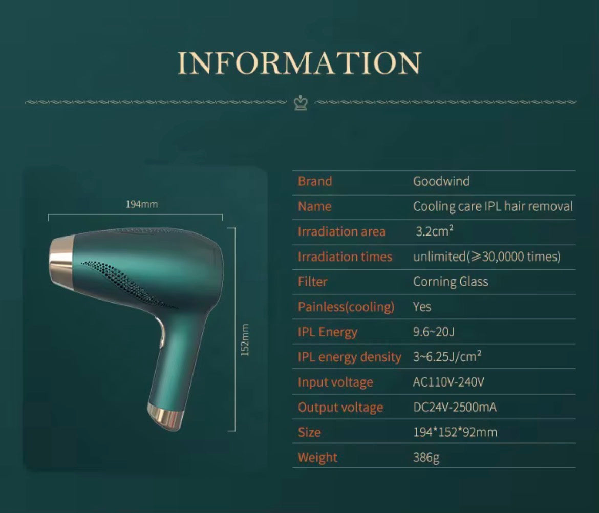 electric laser hair removal gun