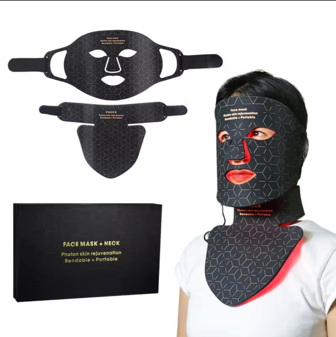 Anti aging Led face mask skin rejuvenation therapy