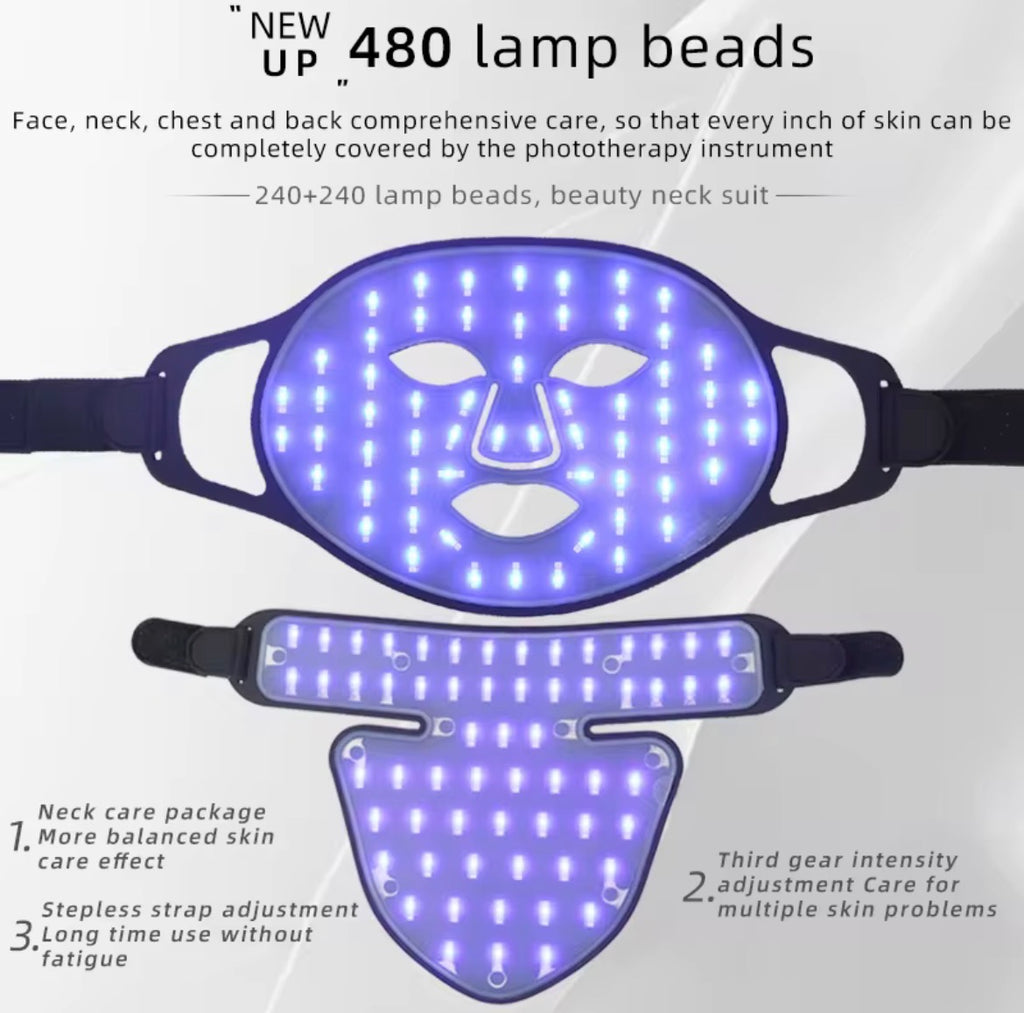 Anti aging Led face mask skin rejuvenation therapy